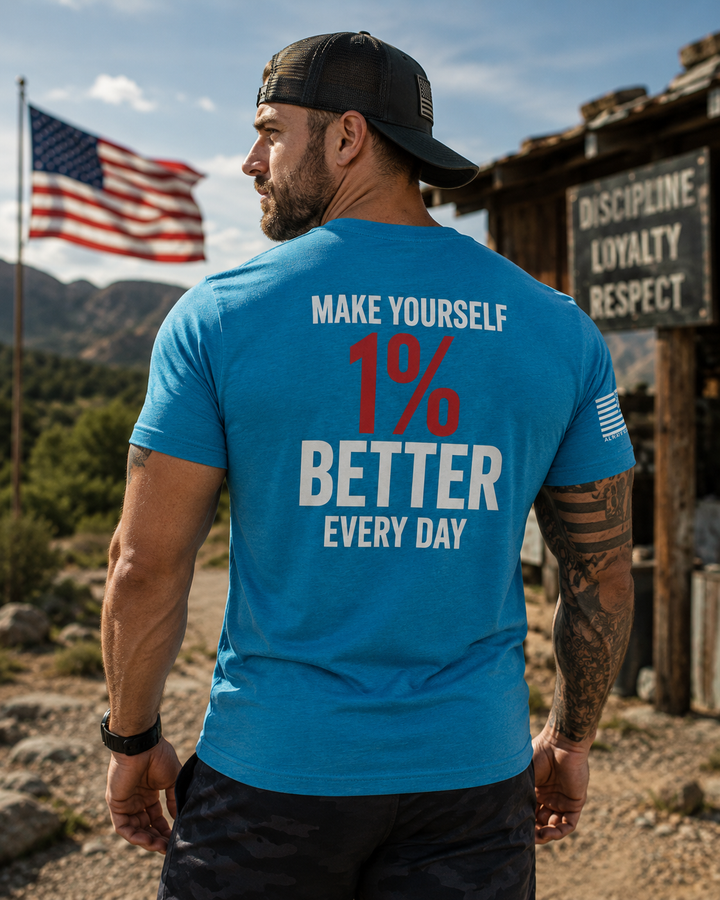 Better Than Yesterday T-Shirt | 1% Better Every Day Motivational Tee