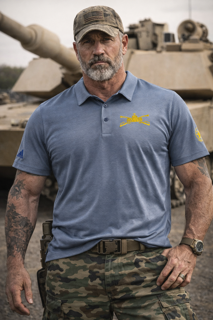 ADIDAS polo with ARMOR Logo